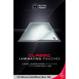 Picture of LAMINATING KEY POUCHES GBC CLASSIC 64X99