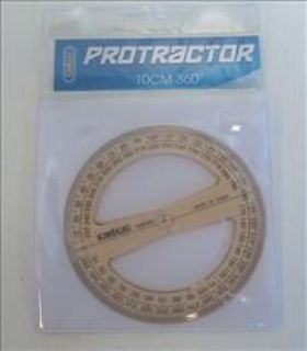 Picture of PROTRACTOR CELCO 10CM FULL CIRCLE