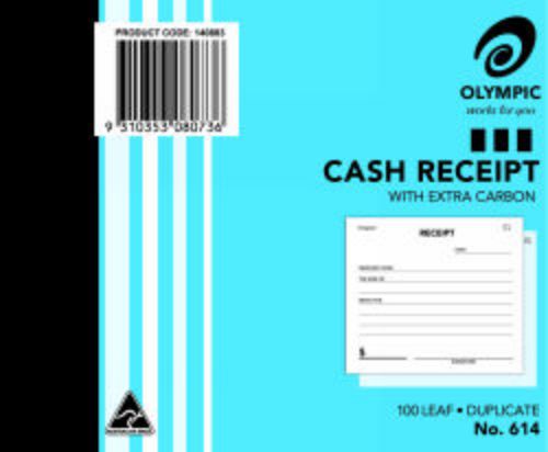 Picture of CASH REC BOOK OLYMPIC 614 DUP