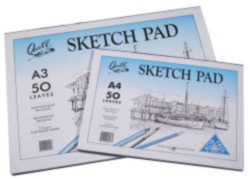 Picture of SKETCH PAD QUILL A4 ACID FREE 50LF