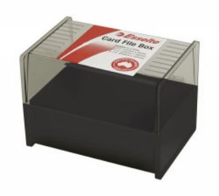 Picture of SYSTEM CARD BOX SWS ESSELTE 6X4 BLACK