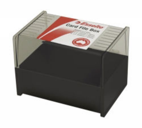 Picture of SYSTEM CARD BOX SWS ESSELTE 6X4 BLACK