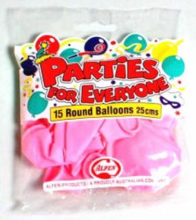 Picture of BALLOONS PINK 15 PK