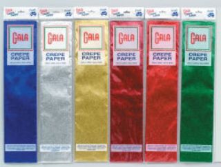 Picture of CREPE PAPER GALA METALLIC BLUE PK6