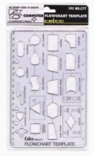 Picture of STENCIL CELCO COMPUTER FLOWCHART C77