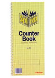 Picture of COUNTER BOOK SPIRAX 543 FEINT