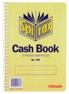 Picture of CASH BOOK #565 SPIRAX