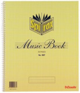 Picture of MUSIC BOOK SPIRAX 567 A4