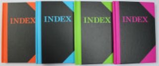 Picture of NOTEBOOK C/LAND A4 BRIGHTS INDEX 192PG A