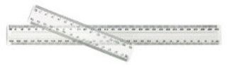 Picture of RULER 30CM CLEAR PLASTIC