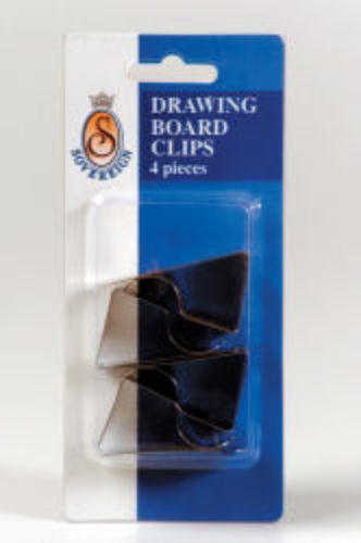 Picture of DRAWING BOARD CLIPS SOVEREIGN PKT 4