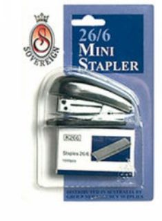 Picture of STAPLER STAT MINI 26/6 W/STAPLES