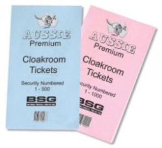 Picture of TICKETS CLOAK ROOM PAD 1-500