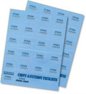 Picture of TICKETS CENT AUCTION COLOURED PK500 SHTS