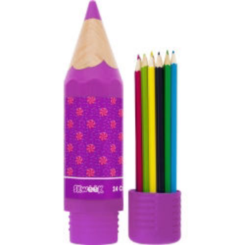 Picture of PENCILS SKWEEK COLOURED BLUE PK24