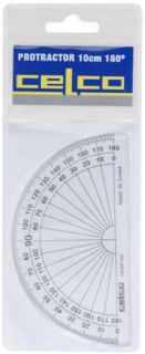 Picture of PROTRACTOR 180 DEGREES 10cm