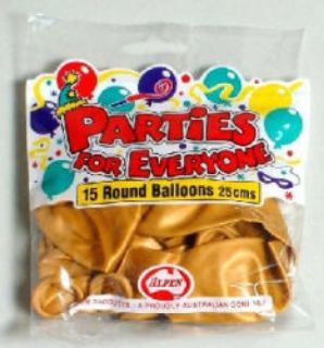 Picture of BALLOONS GOLD 15 PK