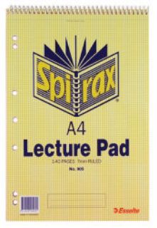 Picture of SPIRAX LECTURE PAD #905 140P A4