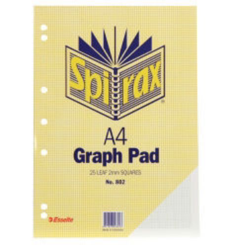 Picture of GRAPH PAD 2MM SPIRAX 802