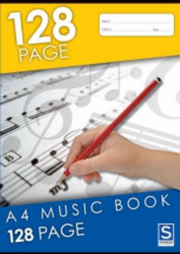 Picture of A4 MUSIC BOOK w MANUSCRIPT 128P