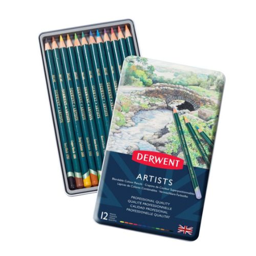 Picture of PENCIL COLOURED DERWENT ARTIST TIN 12