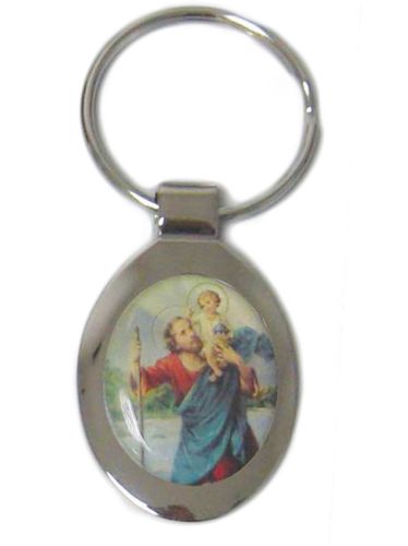 Picture of KEYRING ST CHRISOPHER COLOURED