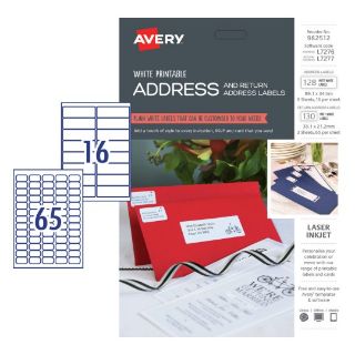 Picture of AVERY ADDRESS LABELS WHITE