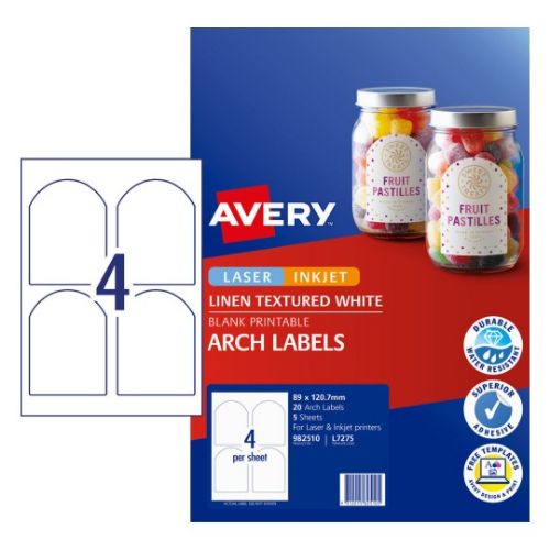 Picture of AVERY ARCHED LABELS